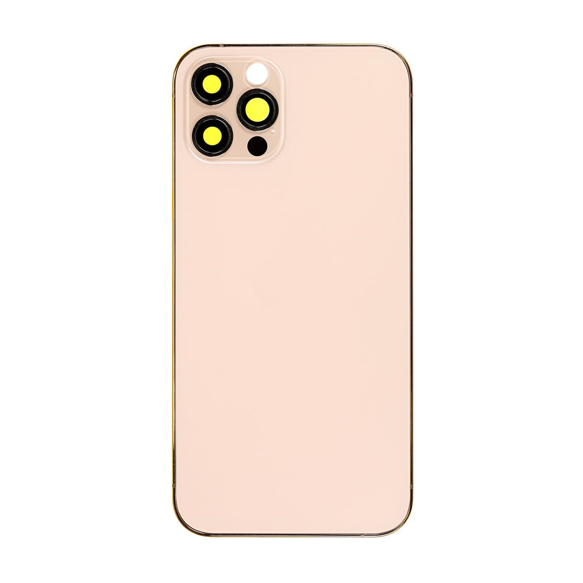 GOLD REAR HOUSING WITH FRAME FOR IPHONE 12 PRO