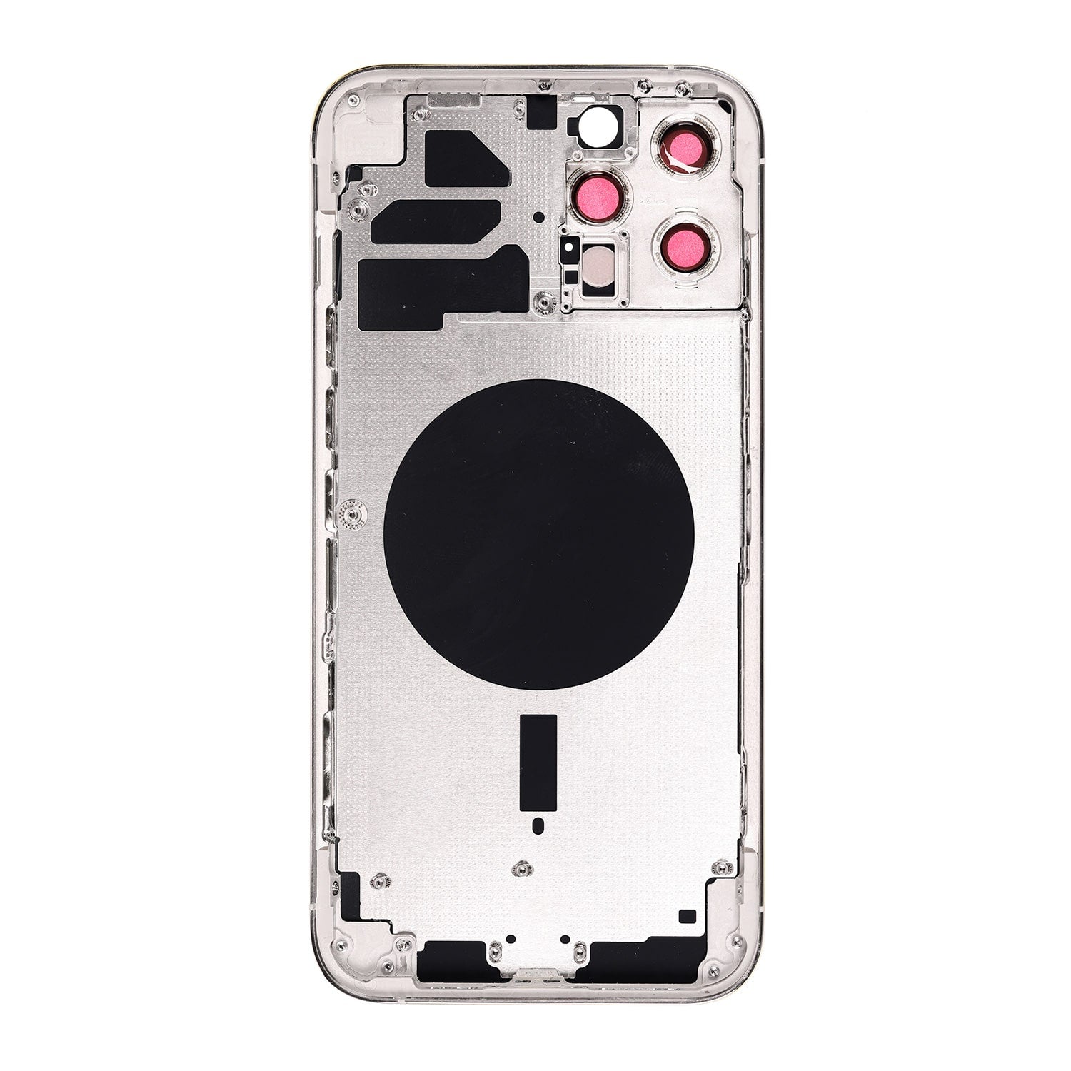 SILVER REAR HOUSING WITH FRAME FOR IPHONE 12 PRO MAX