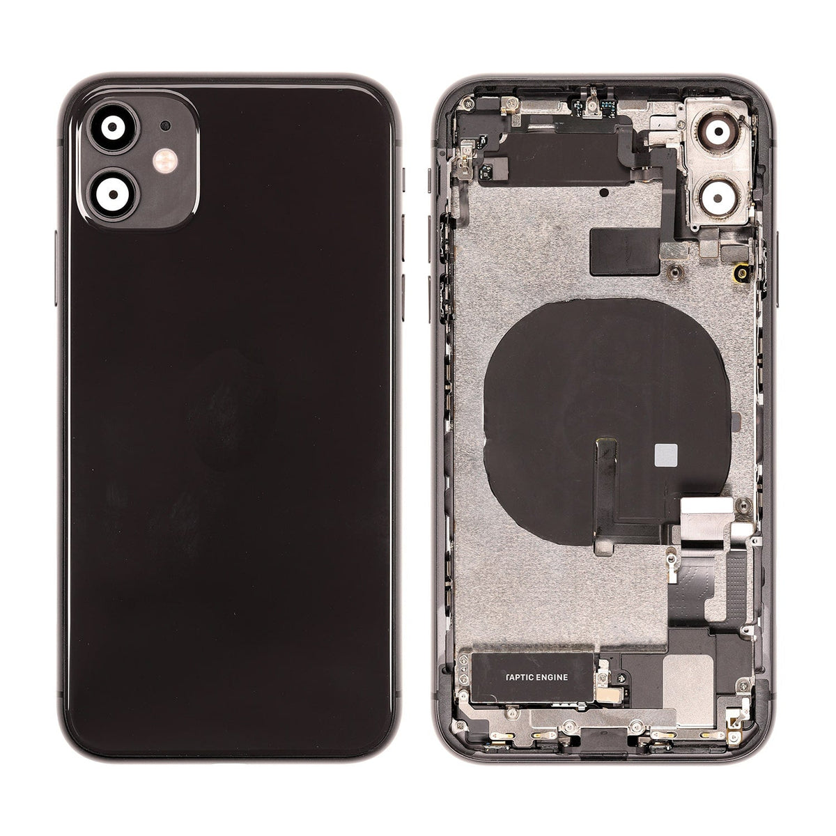 BLACK BACK COVER FULL ASSEMBLY FOR IPHONE 11