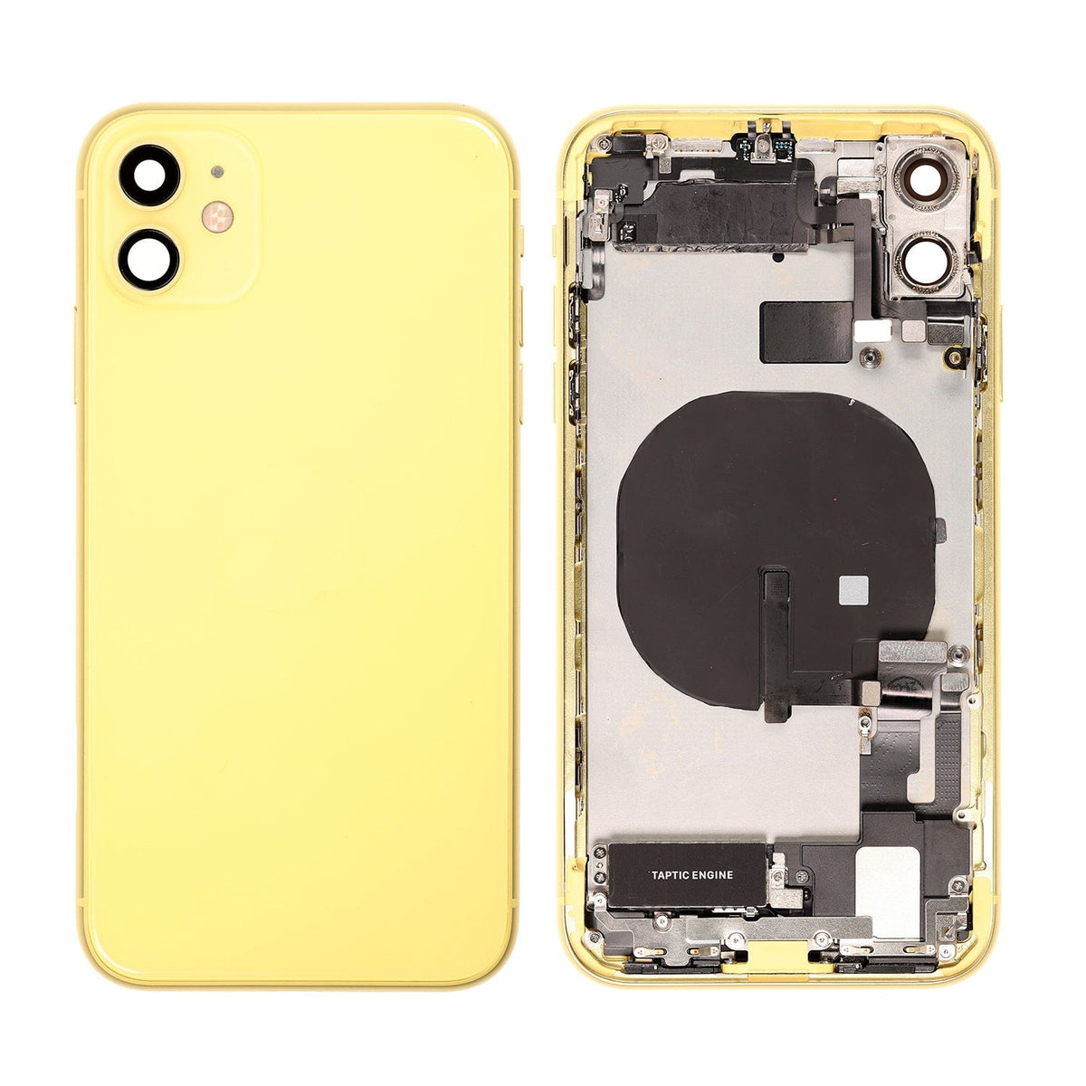 YELLOW BACK COVER FULL ASSEMBLY FOR IPHONE 11