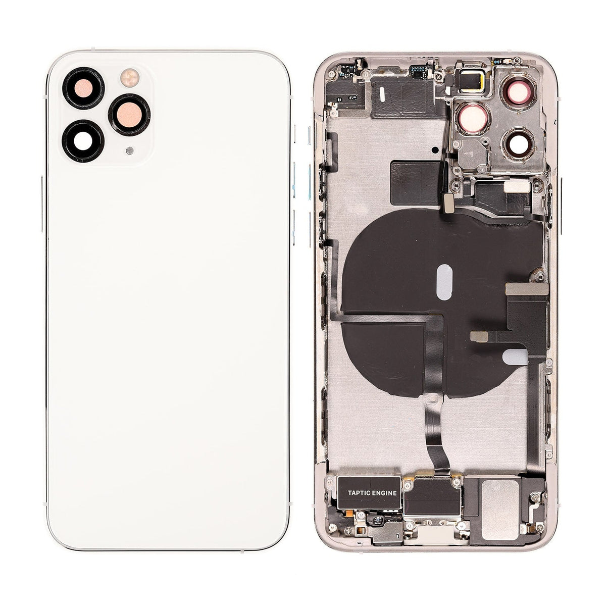 BACK COVER FULL ASSEMBLY - SILVER FOR IPHONE 11 PRO