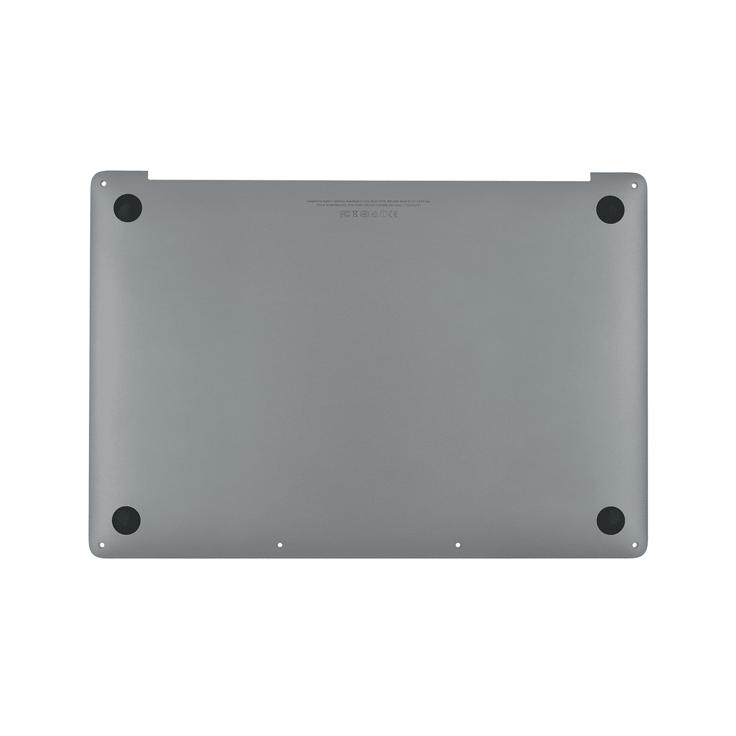 SPACE GRAY BOTTOM CASE FOR MACBOOK PRO 15" TOUCH A1707/A1990 (LATE 2016,MID 2019)