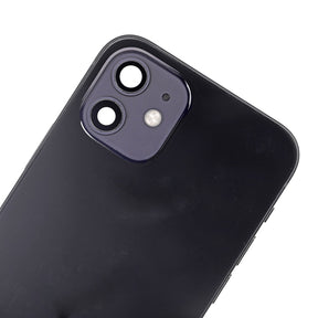 BLACK BACK COVER FULL ASSEMBLY  FOR IPHONE 12 MINI