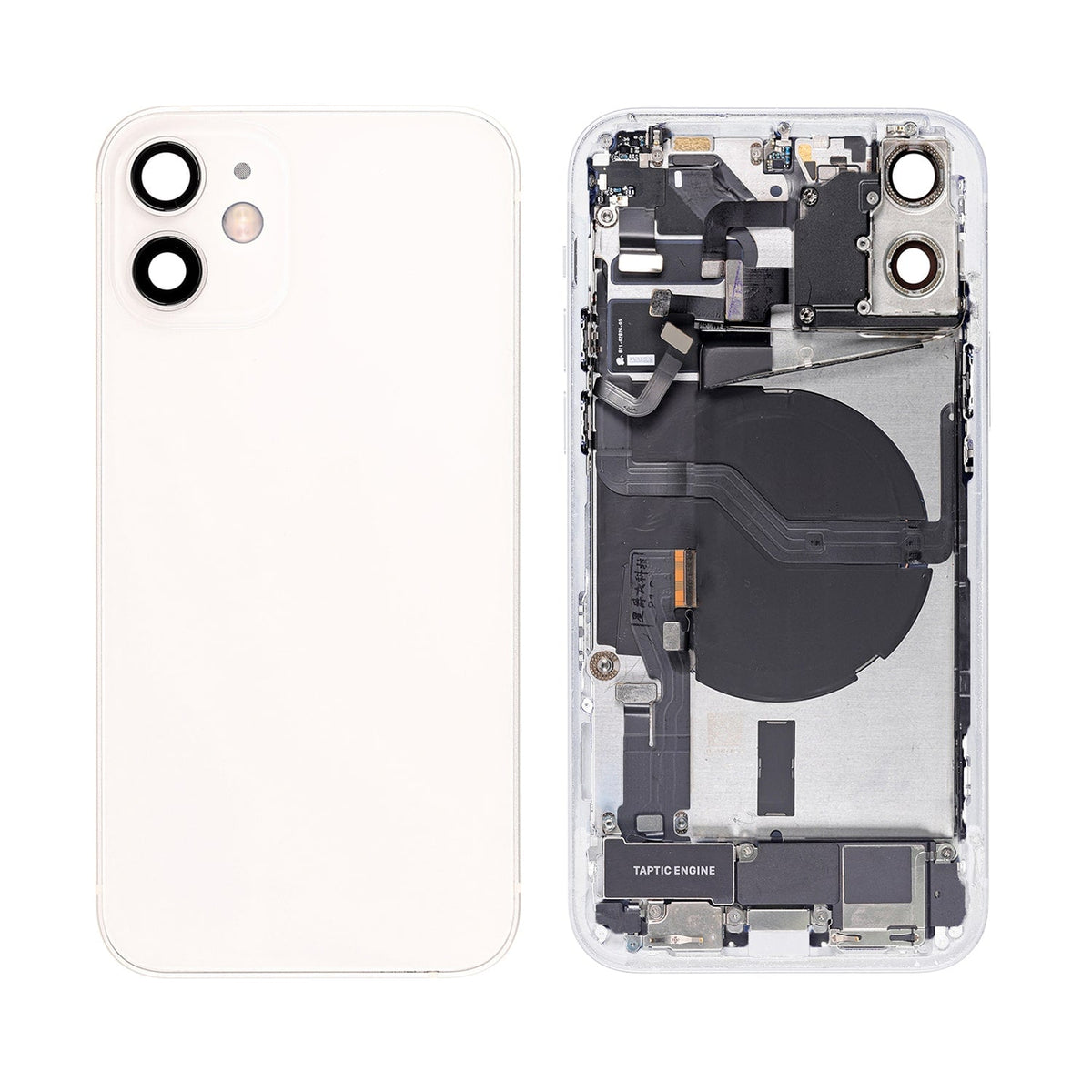 WHITE BACK COVER FULL ASSEMBLY FOR IPHONE 12 MINI