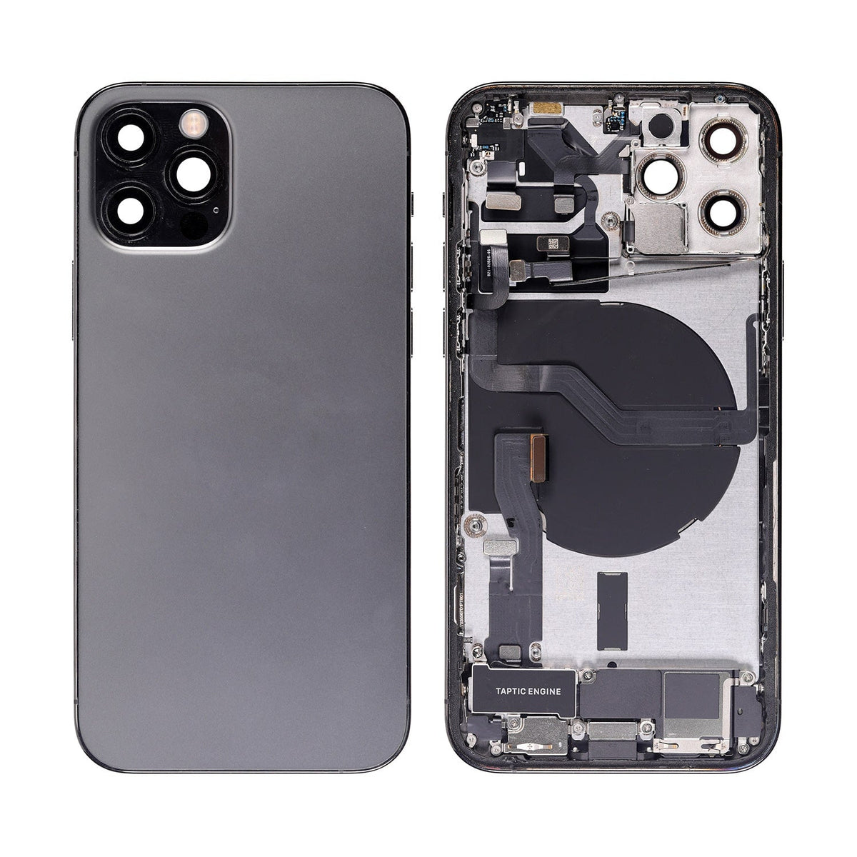 GRAPHITE BACK COVER FULL ASSEMBLY FOR IPHONE 12 PRO