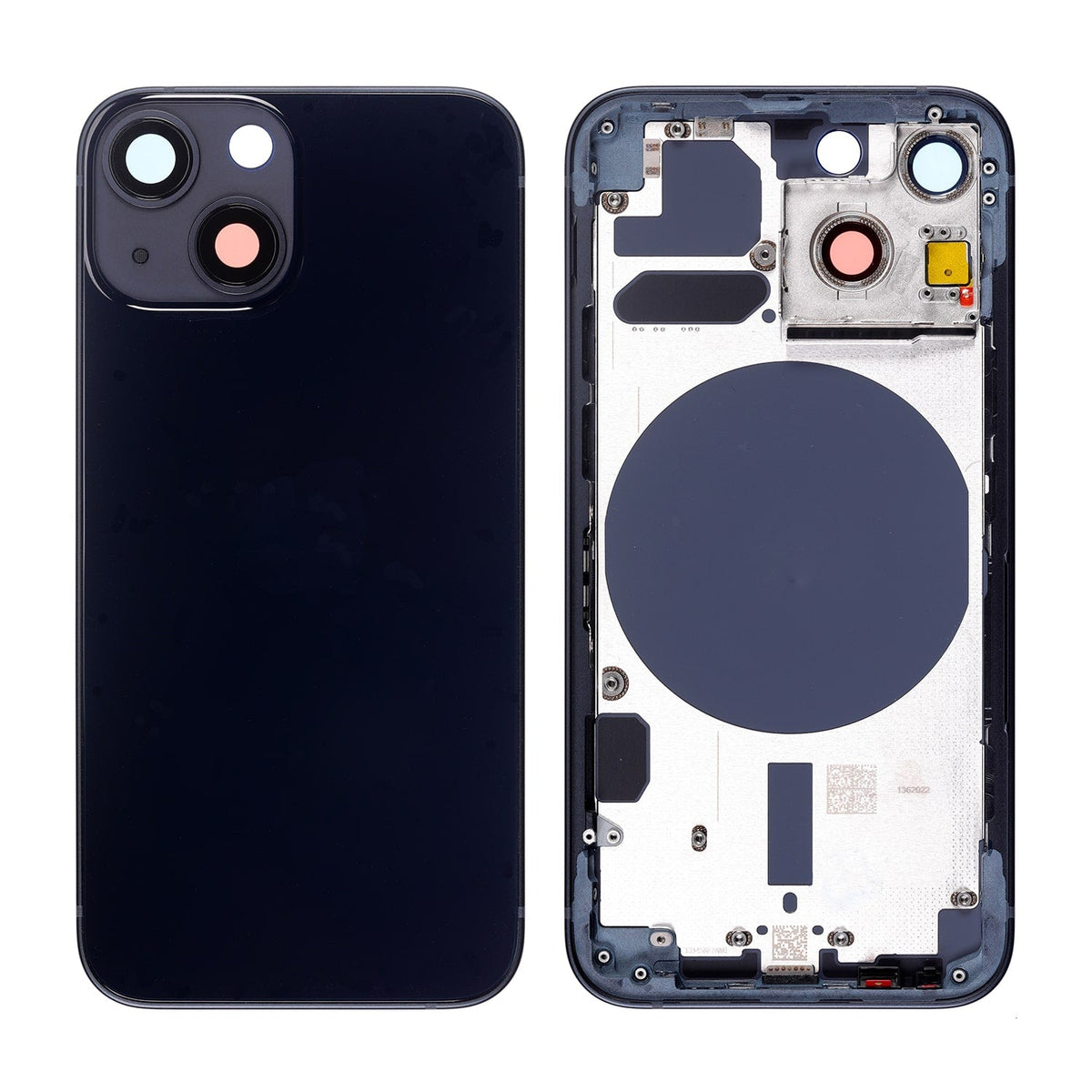 MIDNIGHT REAR HOUSING WITH FRAME  FOR IPHONE 13 MINI