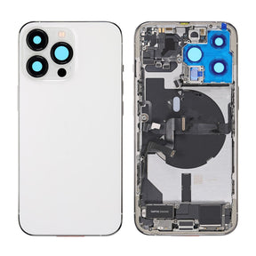 SILVER BACK COVER FULL ASSEMBLY FOR IPHONE 13 PRO