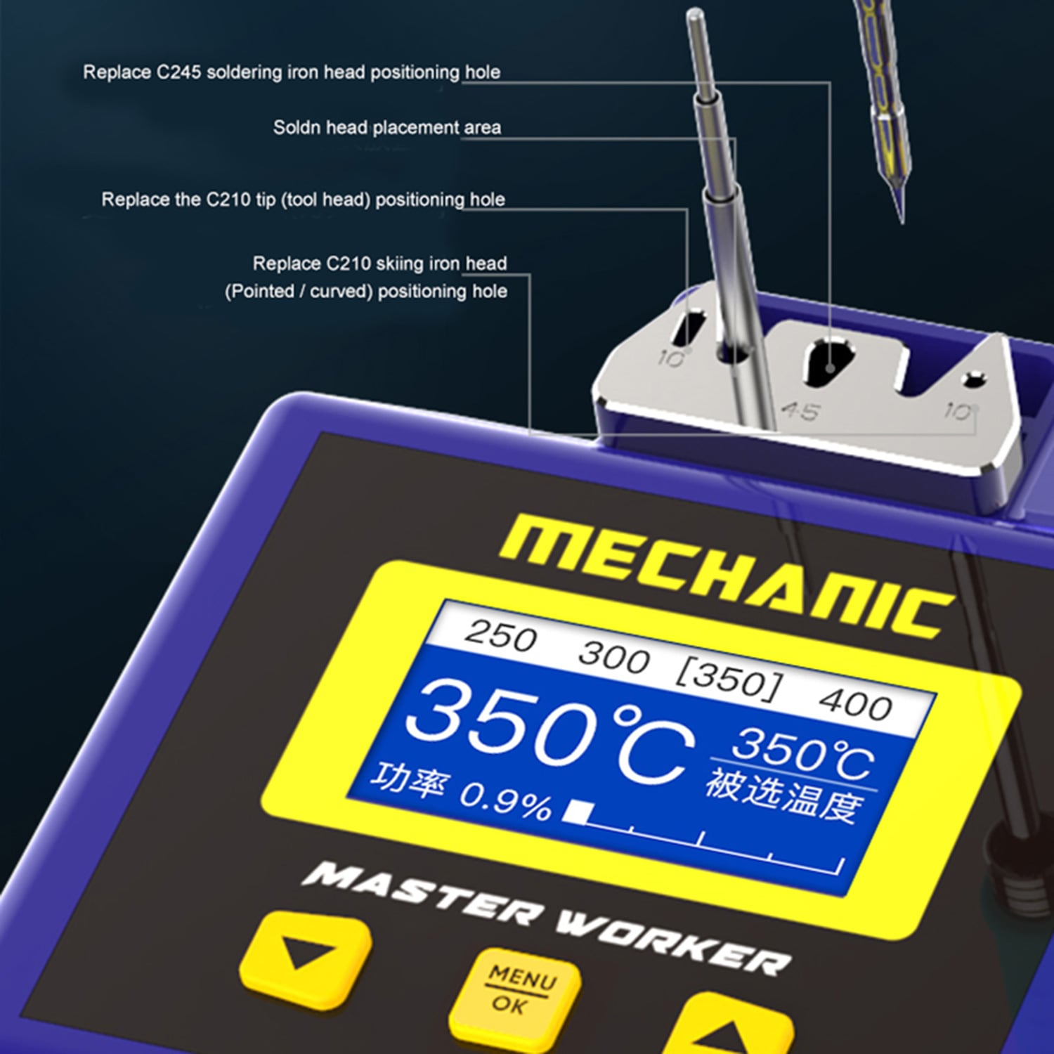 MECHANIC MA-SD01 MICRO NANO SOLDERING STATION FOR T245 /T210 /T115 HANDLE IRON HEAD