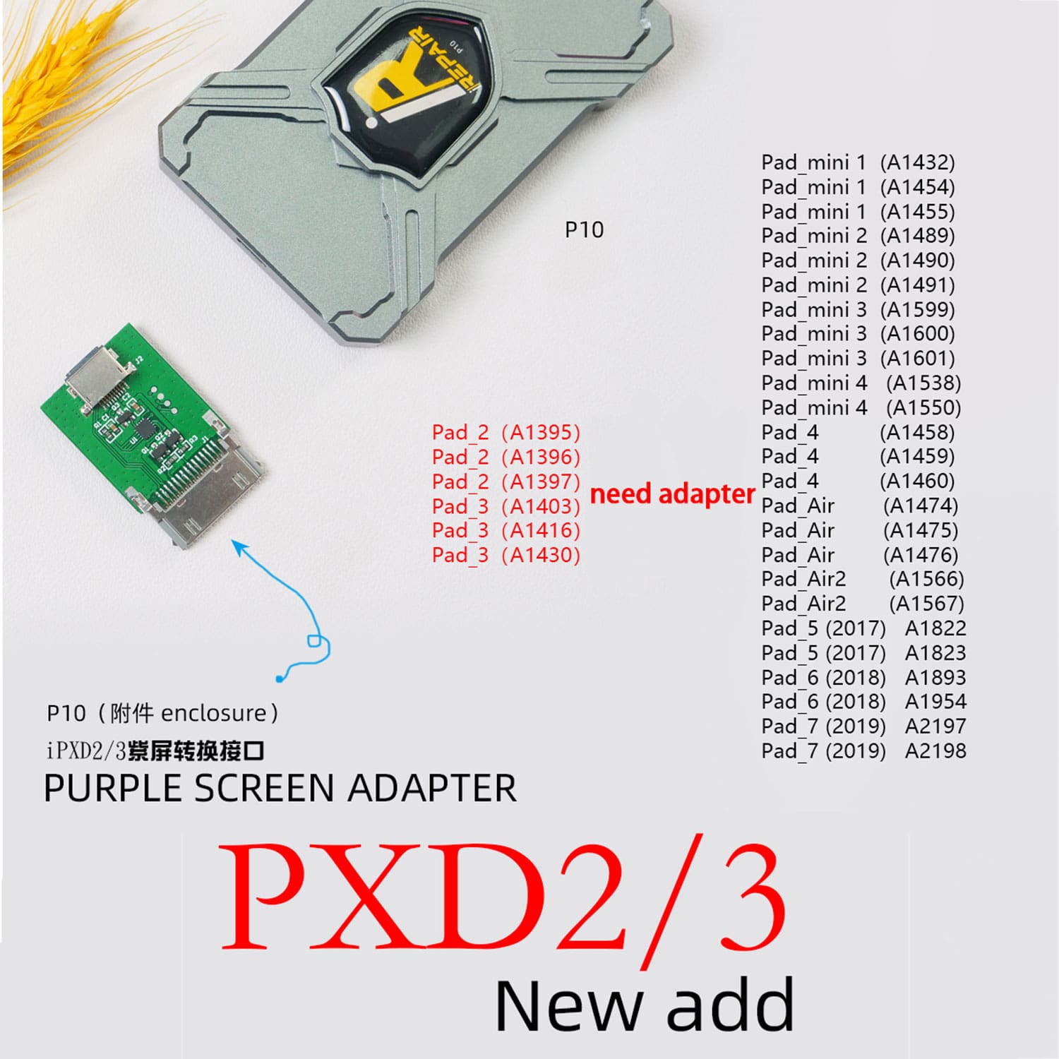 IPXD 2/3 ADAPTER FOR IREPAIR P10 DFU BOX