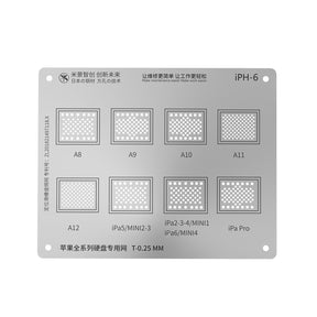 MIJING UNIVERSAL HARD DISK BGA REBALLING STENCIL FOR IPHONE/IPAD ALL SERIES