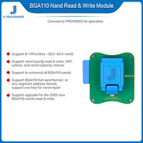 JC BGA110 MODULE NAND READ WRITE FOR IPHONE 8-11PRO MAX-SE2-AIR3-MINI5