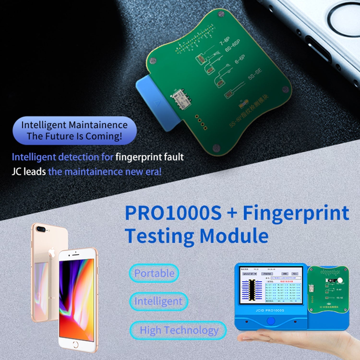 JC FPT-1 FINGERPRINT TESTING MODULE FOR IPHONE 5S-8P