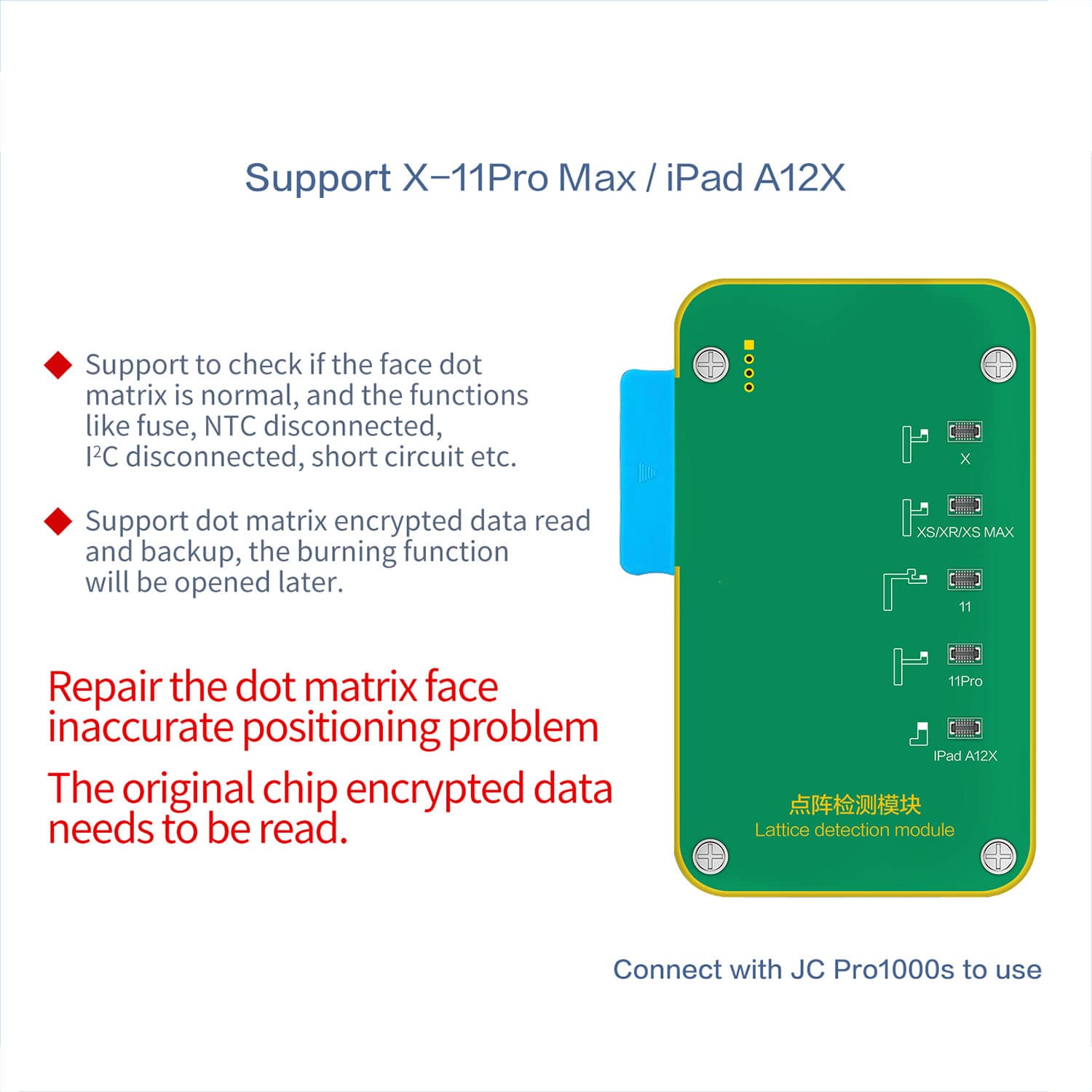 JCID F2 FACE ID DOT PROJECTOR MODULE FOR IPHONE X-12PROMAX