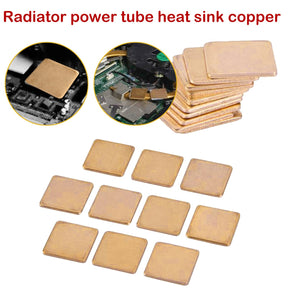 COPPER SLICE RADIATOR FOR PHONE REPAIR CHIP COOLING (10PCS/SET)