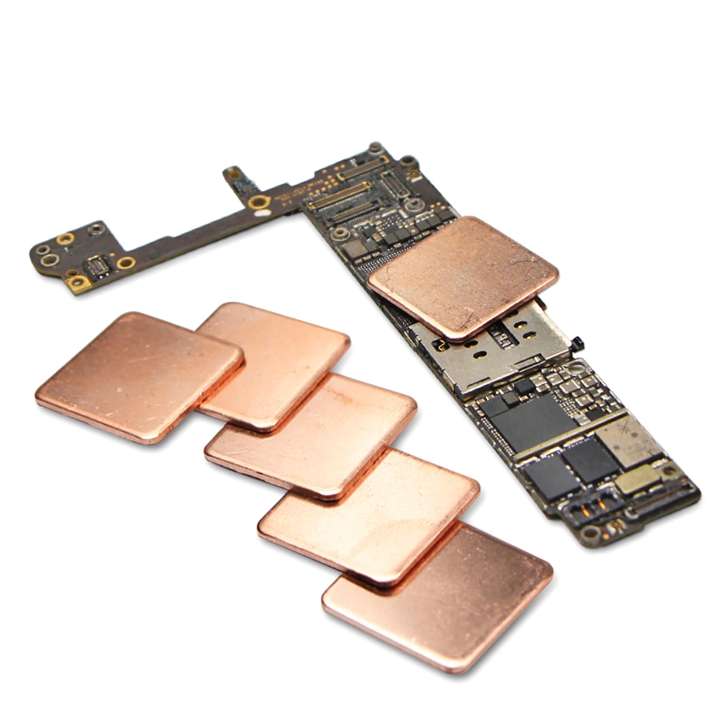 COPPER SLICE RADIATOR FOR PHONE REPAIR CHIP COOLING (10PCS/SET)