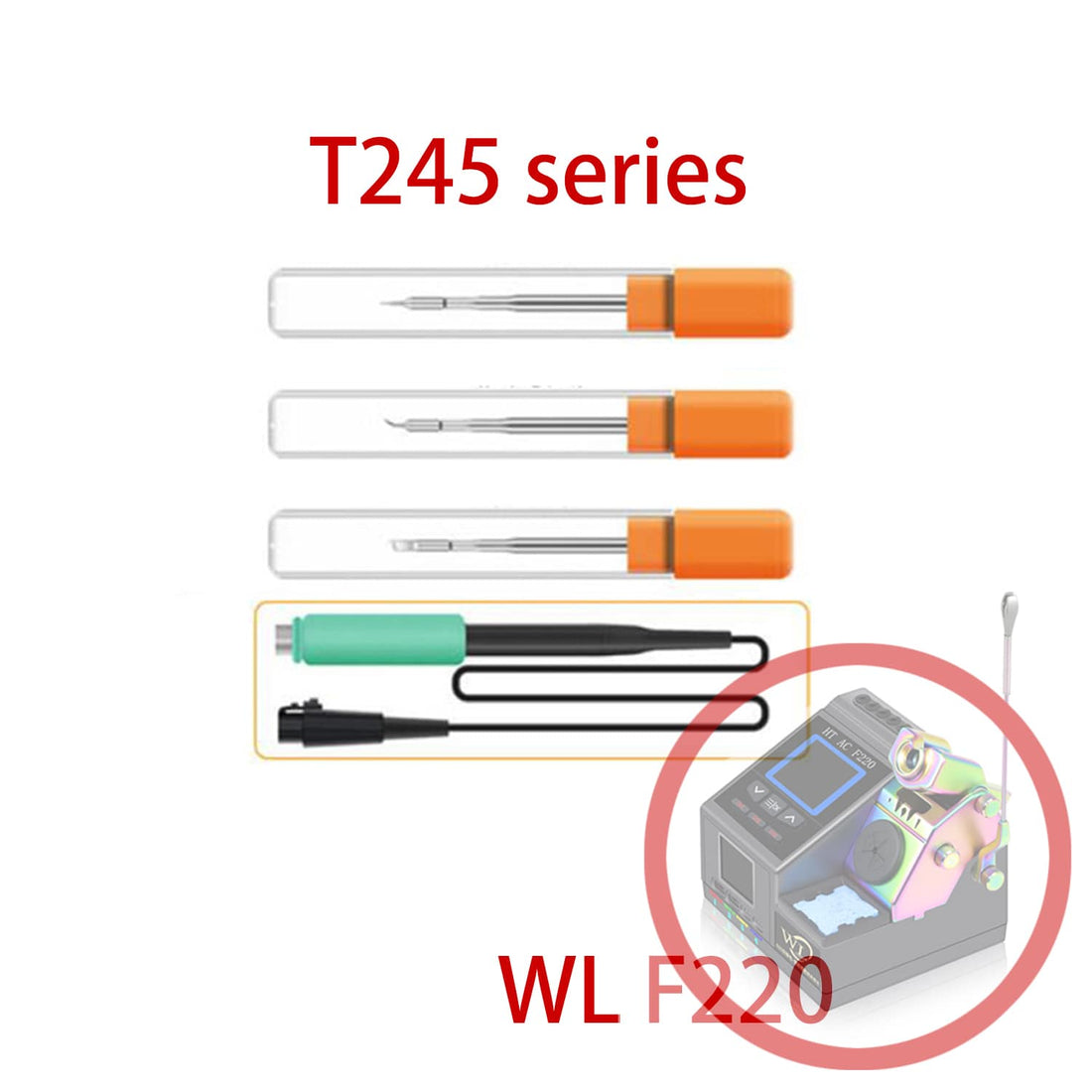 WL F220 T245 SOLDER HANDLE SOLDER TIPS (Replacement)