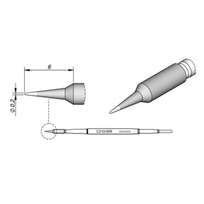 JBC C210 SERIES SOLDER TIP