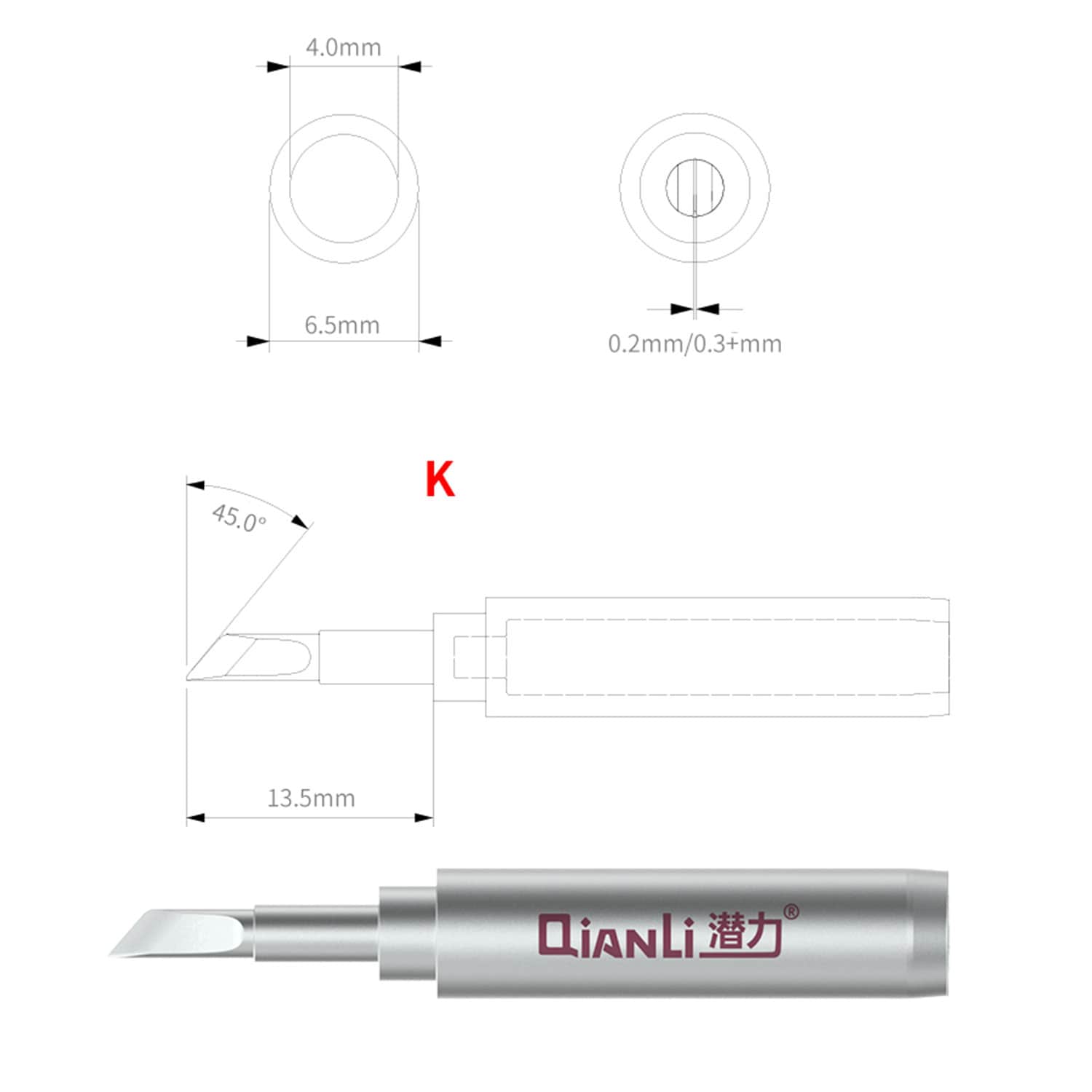 QIANLI TOOLPLUS 936 BUMBLEBEE GENERAL LEAD-FREE SOLDERING IRON TIP