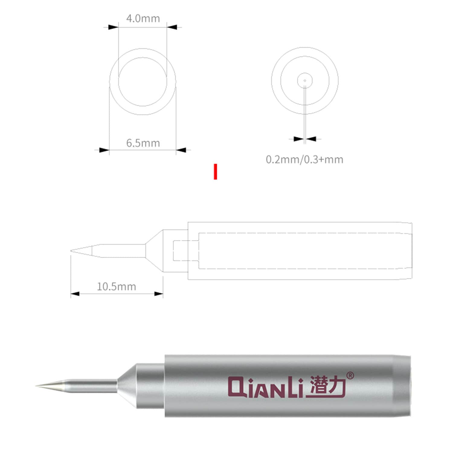 QIANLI TOOLPLUS 936 BUMBLEBEE GENERAL LEAD-FREE SOLDERING IRON TIP