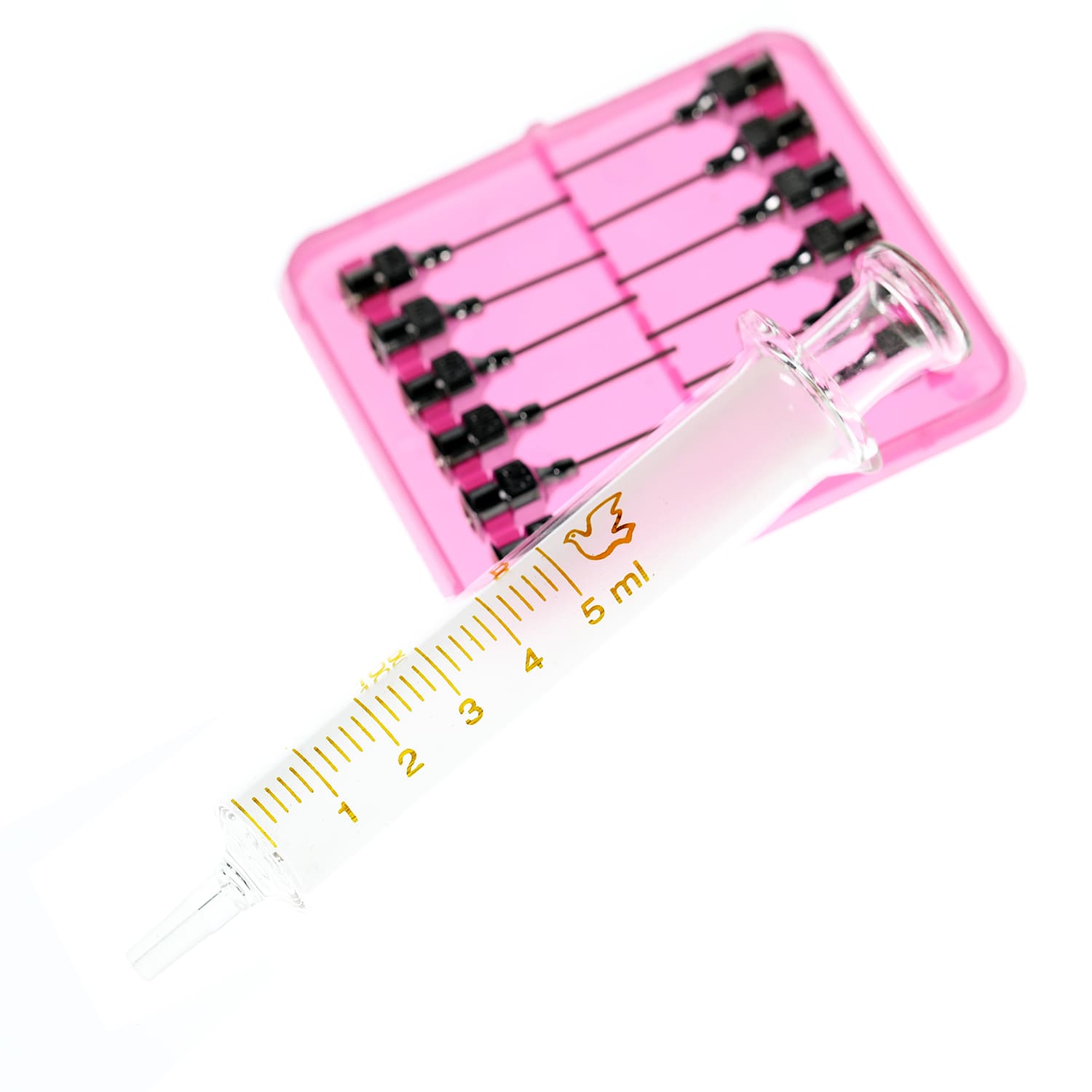 GLASS SYRINGE LUER WITH 12PCS NEEDLES