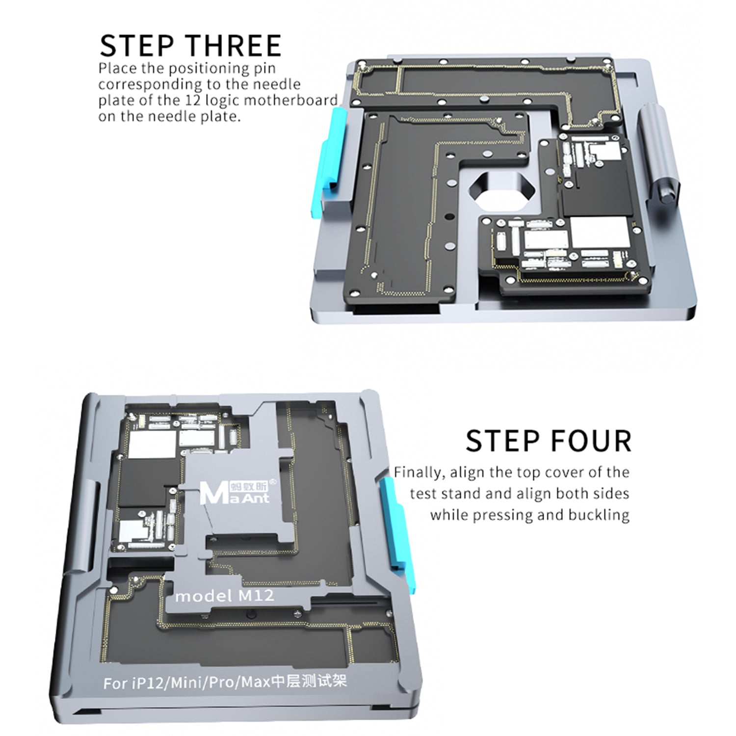 MAANT MOTHERBOARD LAYERED TEST FIXTURE FOR IPHONE X-12PROMAX