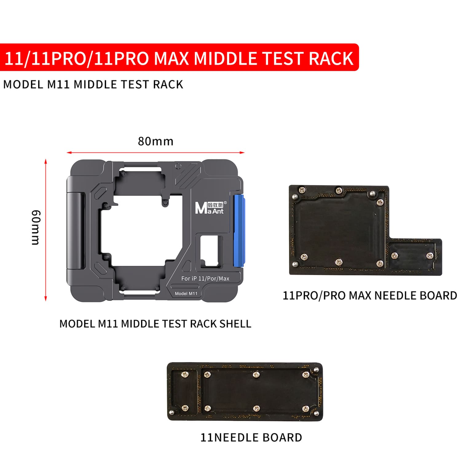 MAANT MOTHERBOARD LAYERED TEST FIXTURE FOR IPHONE X-12PROMAX