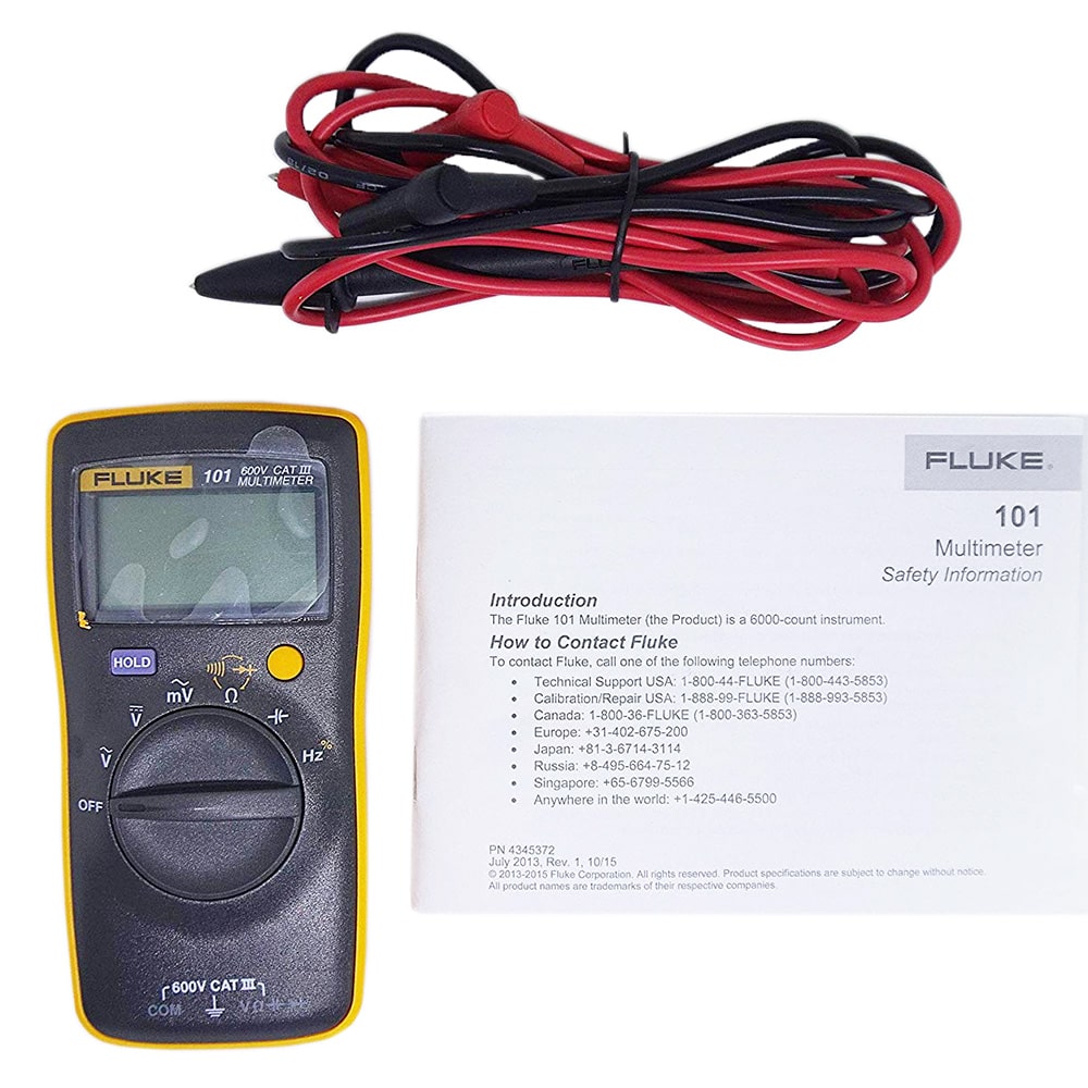 FLUKE 101 DIGITAL MULTIMETER/I400E CLAMP KIT