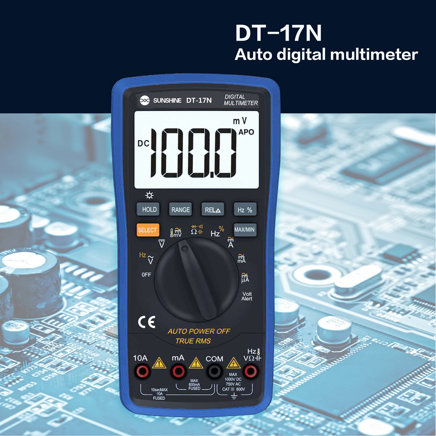 SUNSHINE DT-17N FULLY AUTOMATIC DIGITAL MULTIMETER