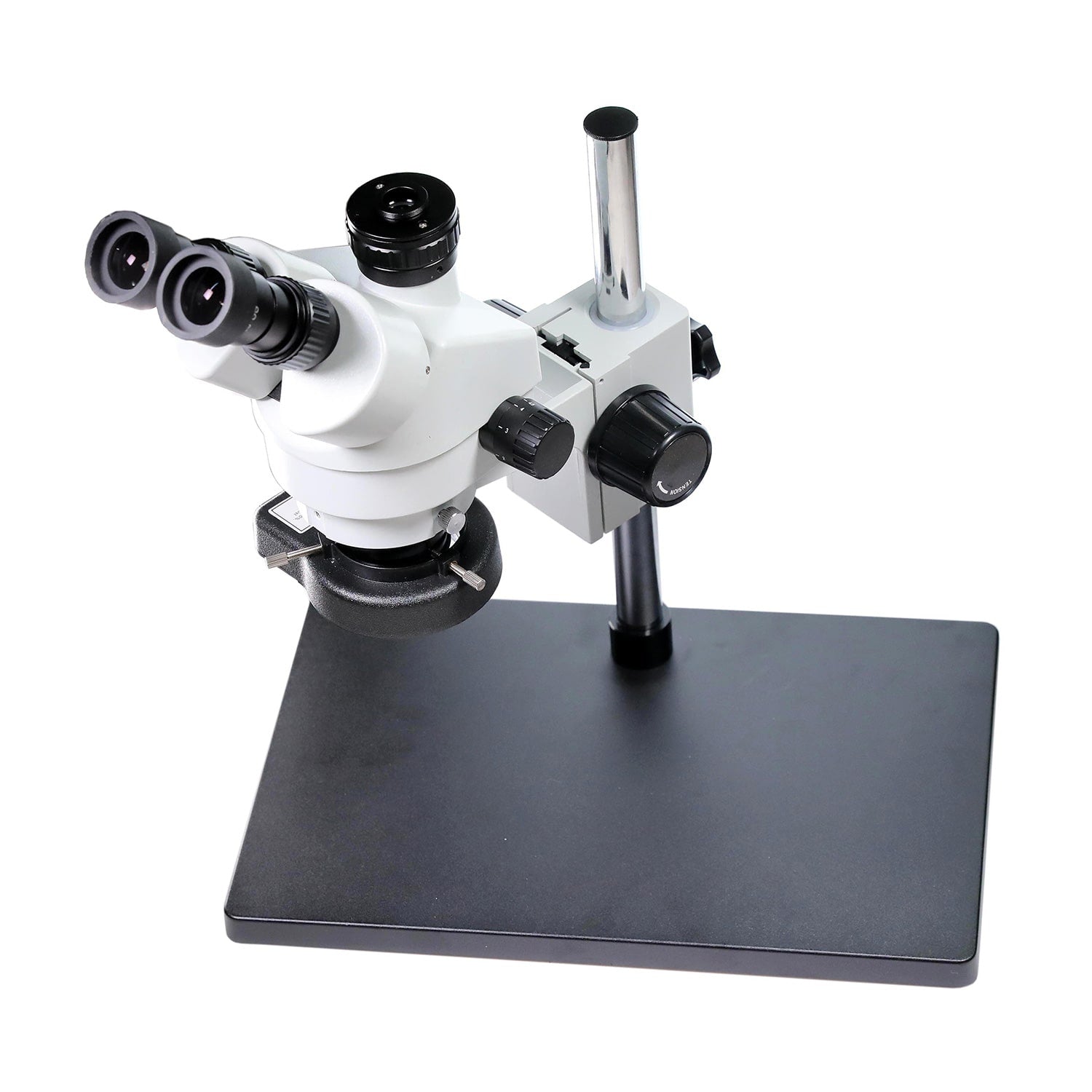 7-45X SZM45T-B1 TRINOCULAR INDUSTRIAL STEREO MICROSCOPE WITH LED LIGHTS