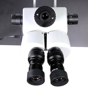 7-45X SZM45T-B1 TRINOCULAR INDUSTRIAL STEREO MICROSCOPE WITH LED LIGHTS