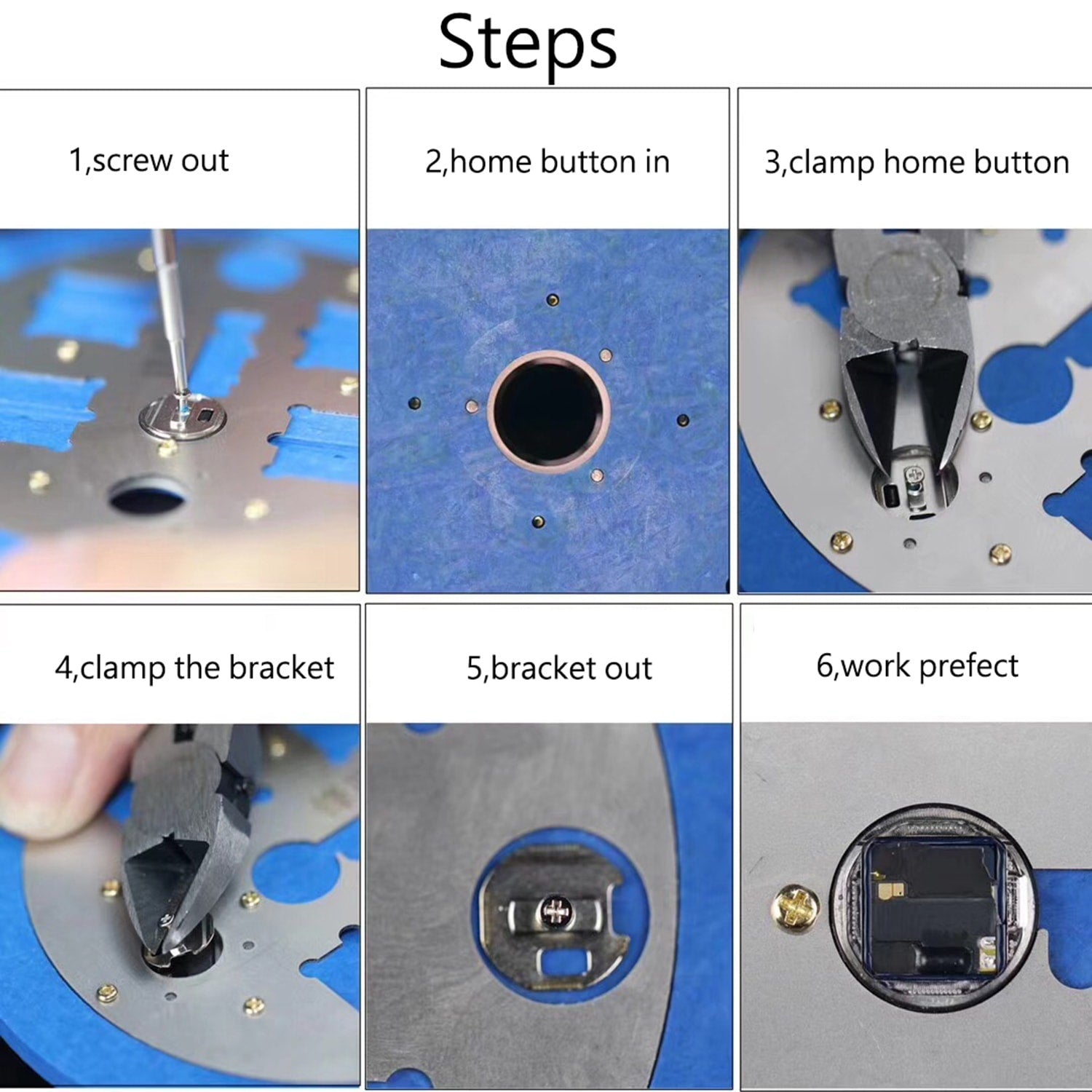 MICROSCOPES REMOVE BASE WITH FINGERPRINT RESTORATION FOR IPHONE A8 A9 A10 A11