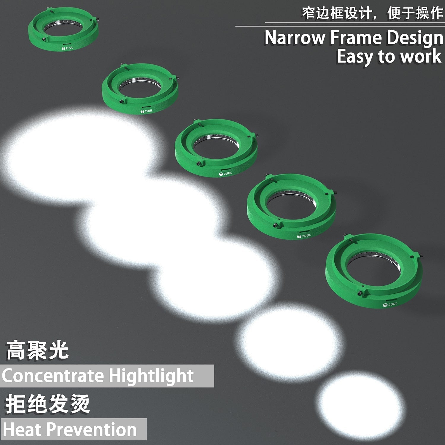 2UUL ADJUSTABLE LED MICROSCOPE LAMP