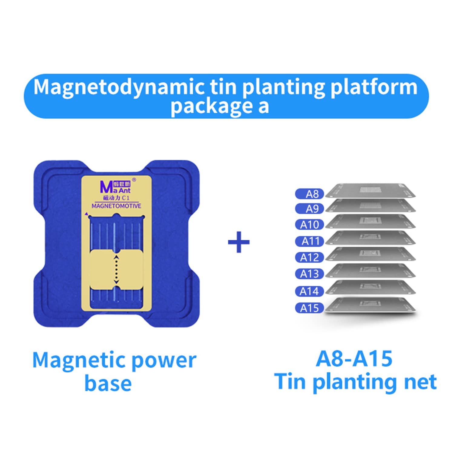 MAANT C1 MAGNETIC MOTIVE REBALLING STENCIL PLATFORM