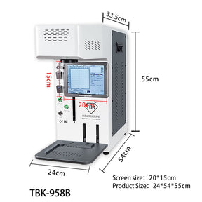 TBK 958B AUTOMATIC LASER REMOVAL BACK COVER GLASS MACHINE