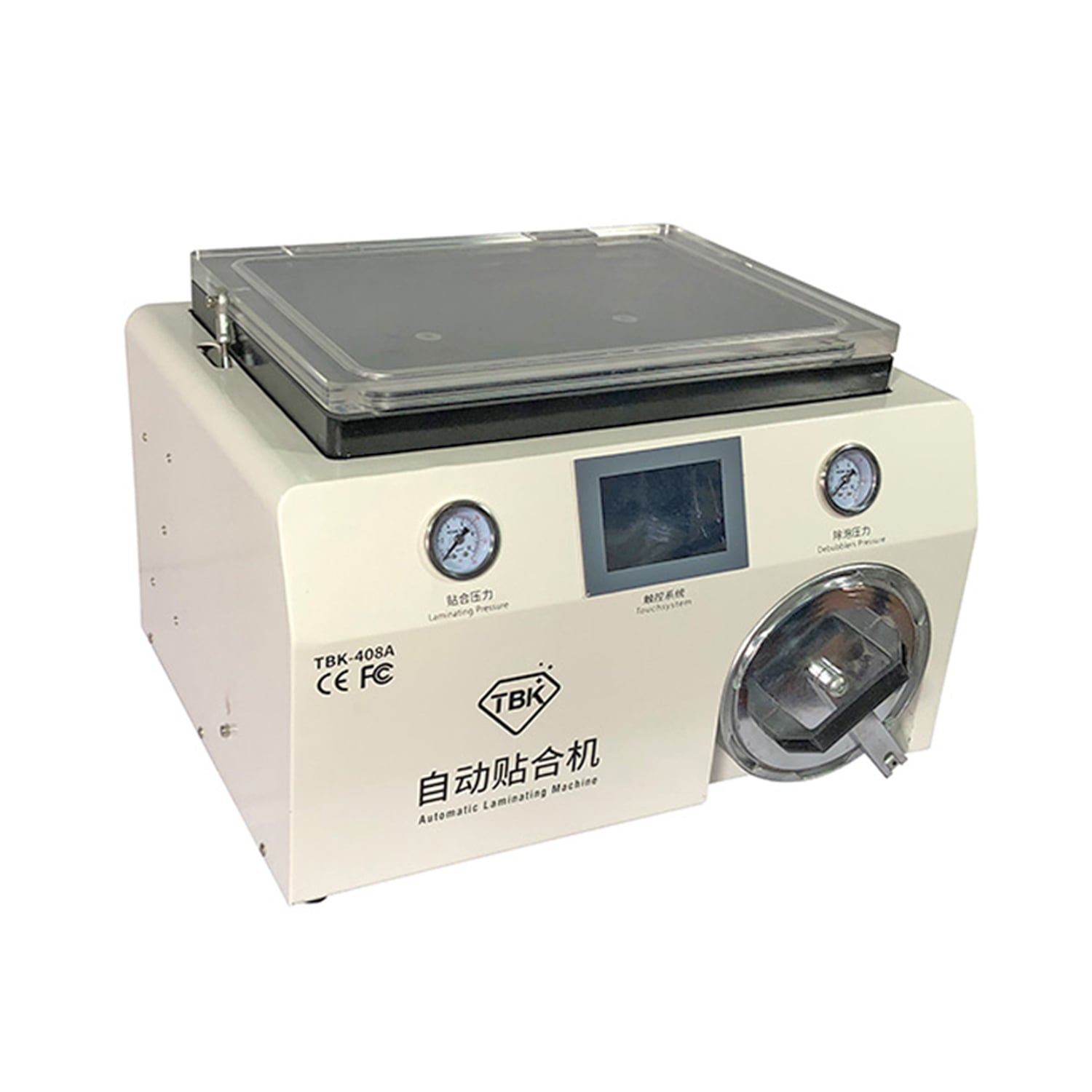 TBK-408A 15 INCH VACUUM PUMP LCD OCA LAMINATING MACHINE DEBUBBLER IN ONE REFURBISH MACHINE