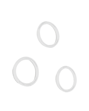 CLEAR - BACK CAMERA LENS O-RING GASKET FOR BACK GLASS LASER IPHONE XR & ABOVE MODELS (100 PACK)