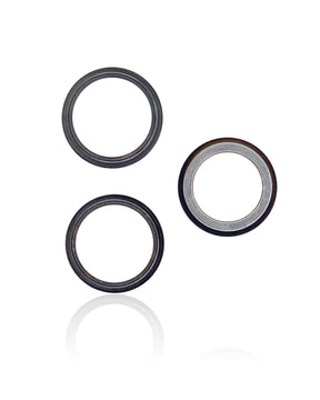 GRAPHITE - BACK CAMERA BEZEL RING ONLY (3 PIECE SET) FOR IPHONE 12 PRO  (10 PACK)