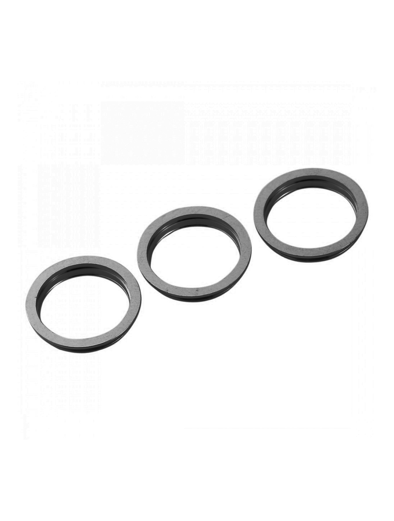 GRAPHITE - BACK CAMERA BEZEL RING ONLY (3 PIECE SET) FOR IPHONE 12 PRO  (10 PACK)