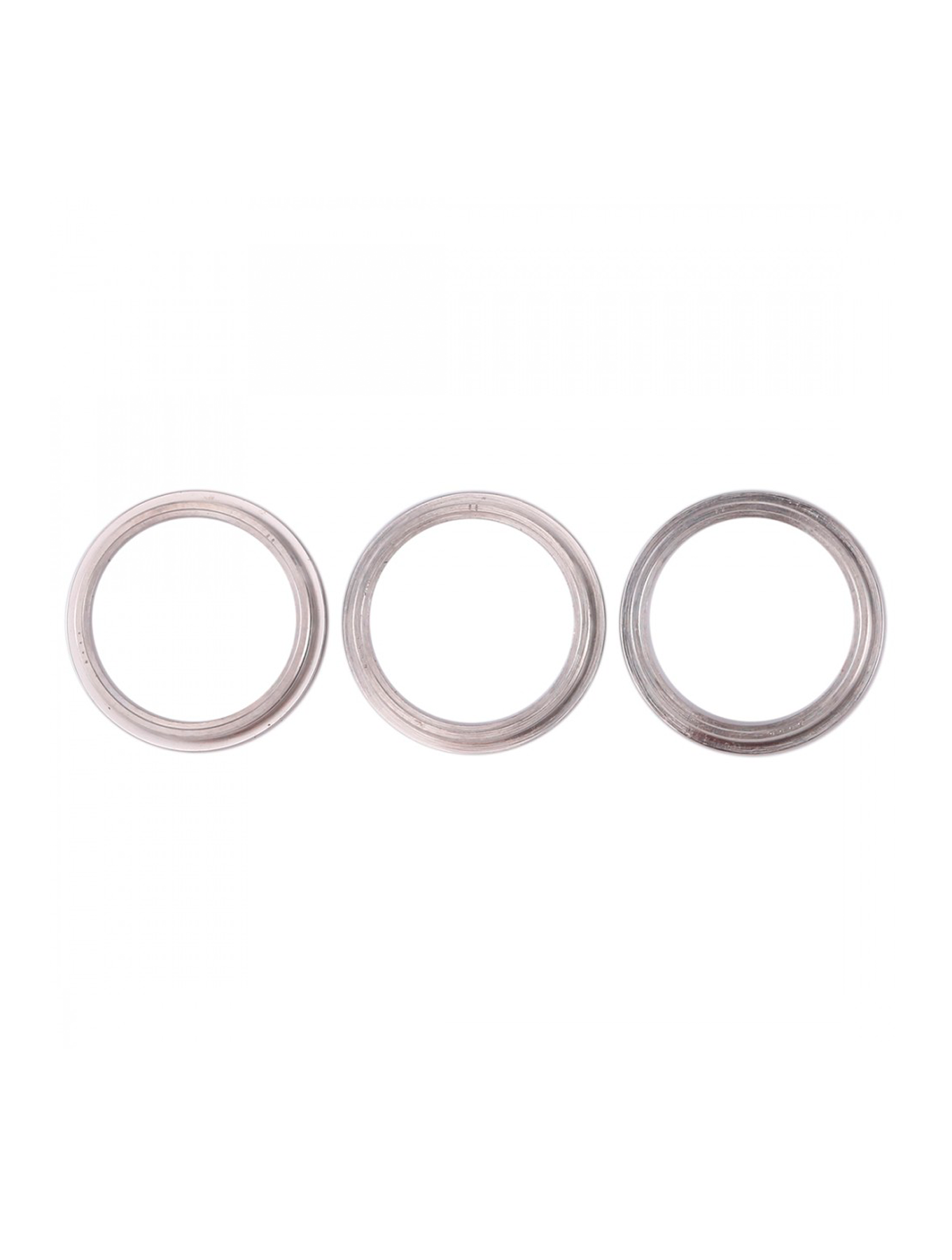 SILVER - BACK CAMERA BEZEL RING ONLY (3 PIECE SET) FOR IPHONE 12 PRO  (10 PACK)