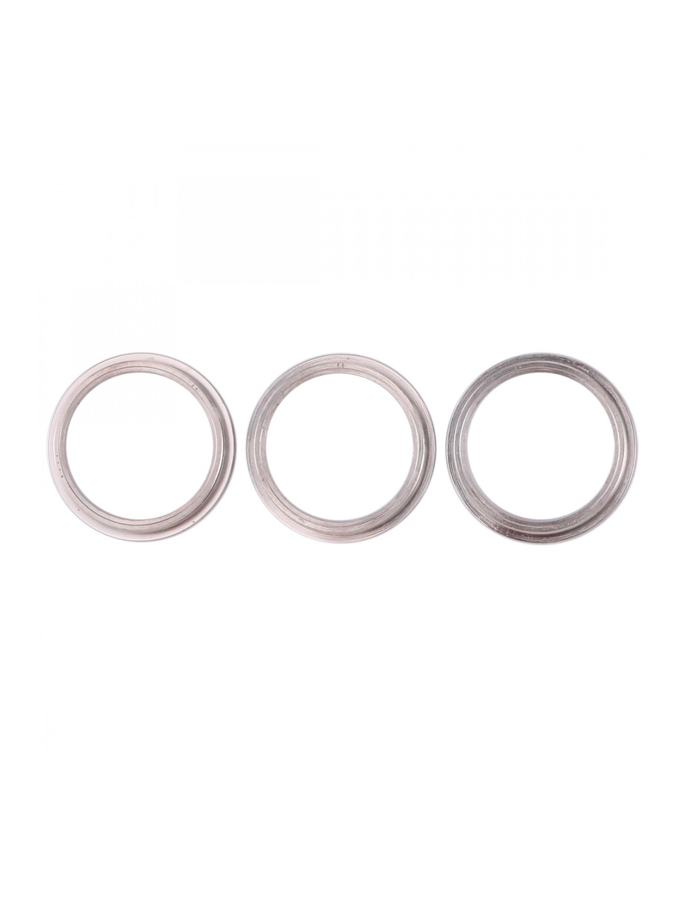 WHITE - BACK CAMERA BEZEL RING ONLY ONLY (3 PIECE SET) FOR IPHONE 11 PRO / 11 PRO MAX  (10 PACK)