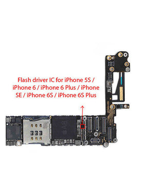 FLASH DRIVER IC COMPATIBLE WITH IPHONE 5S / 6 / 6 PLUS / SE (2016) / 6S / 6S PLUS (U17 / U1602 / U3300 / 65DL 64A1 20 PINS / LM3564A1TMX)