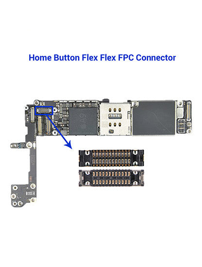 HOME BUTTON FPC CONNECTOR COMPATIBLE WITH IPHONE 6 (J2118: 24 PIN)