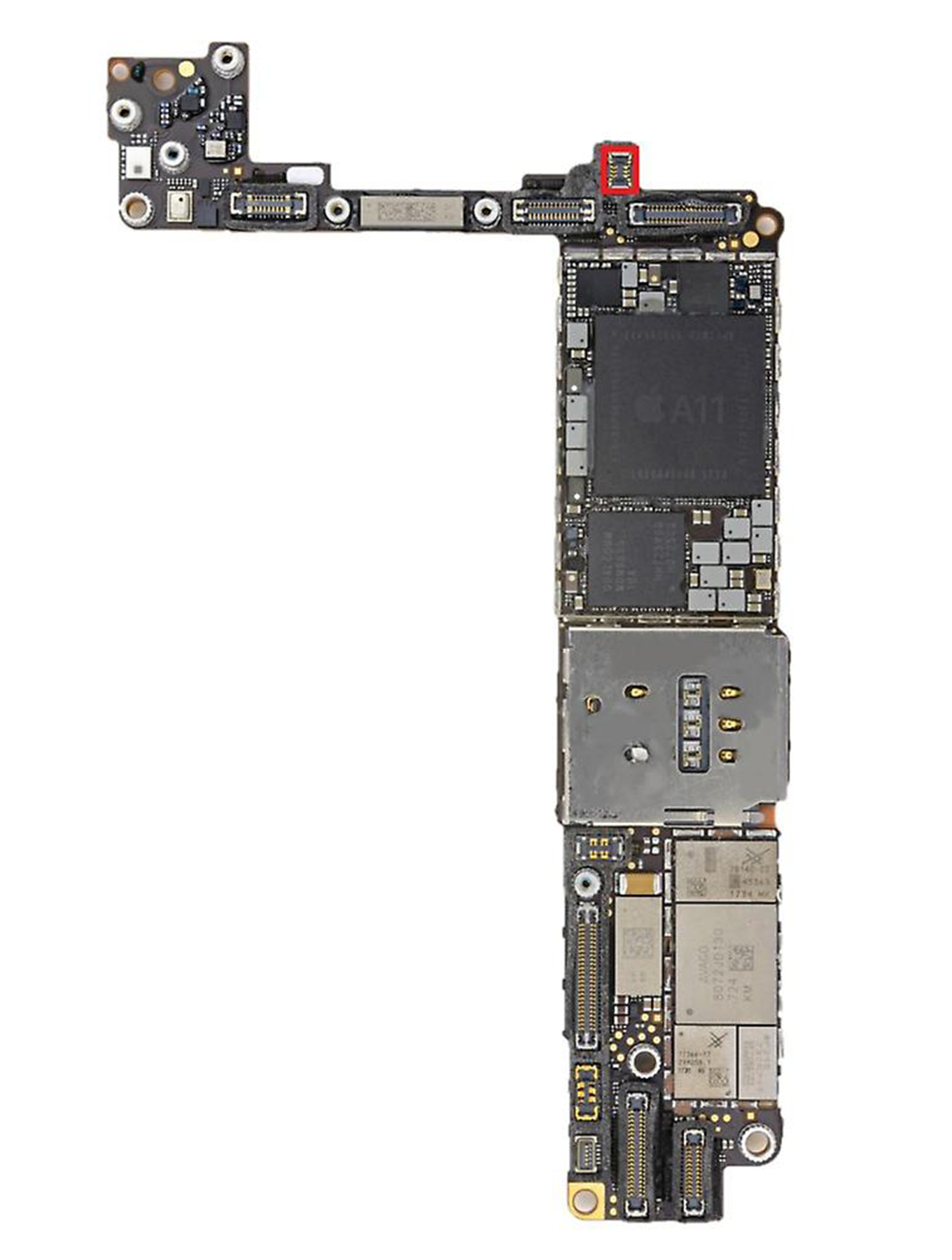 UAT TUNER GPS FLEX FPC CONNECTOR COMPATIBLE WITH IPHONE 8 / 8 PLUS (TUNFX_RF: 6 PIN)