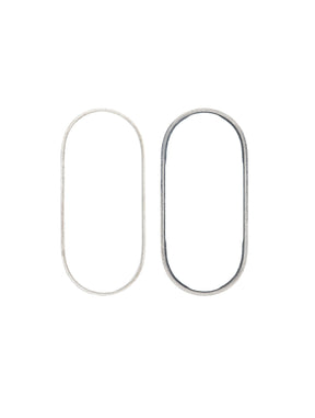 SILVER BACK CAMERA BEZEL RING ONLY (10 PACK) COMPATIBLE WITH IPHONE X