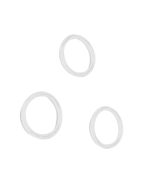 CLEAR BLACK BACK CAMERA LENS O-RING GASKET FOR BACK GLASS LASER (100 PACK) IPHONE XR & ABOVE MODELS