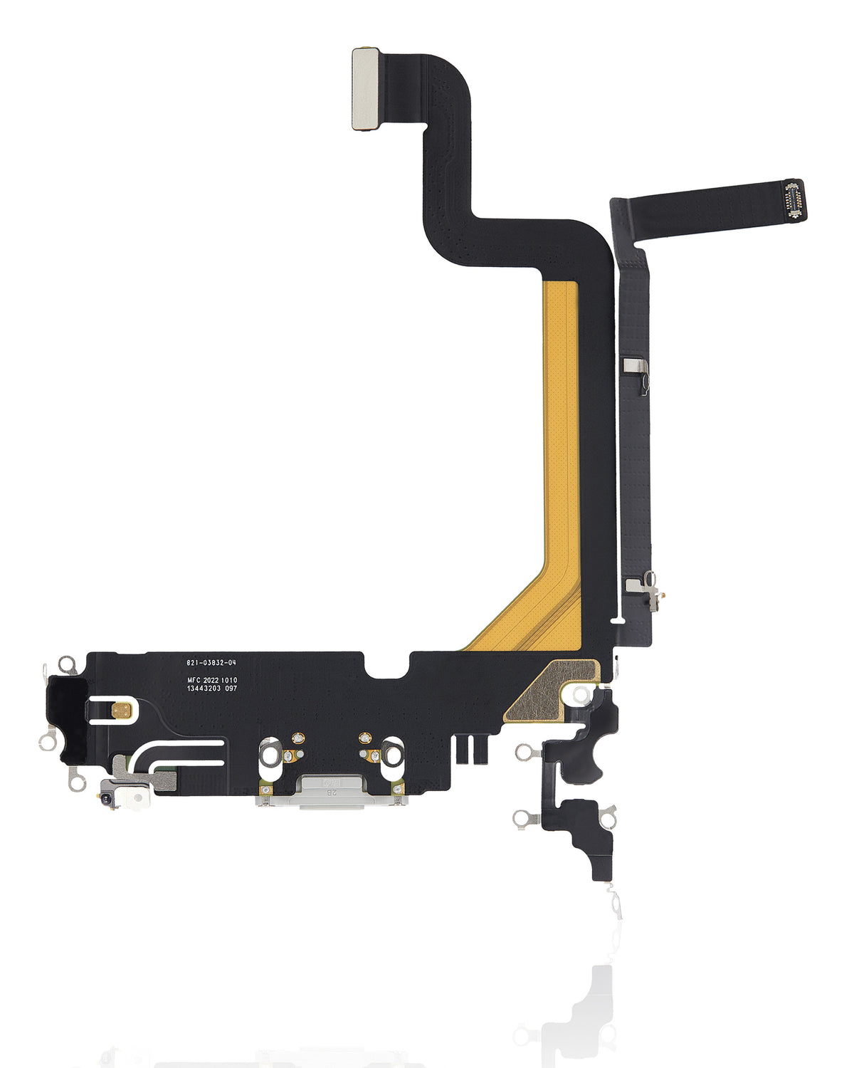 SILVER CHARGING PORT FLEX CABLE COMPATIBLE WITH IPHONE 14 PRO MAX