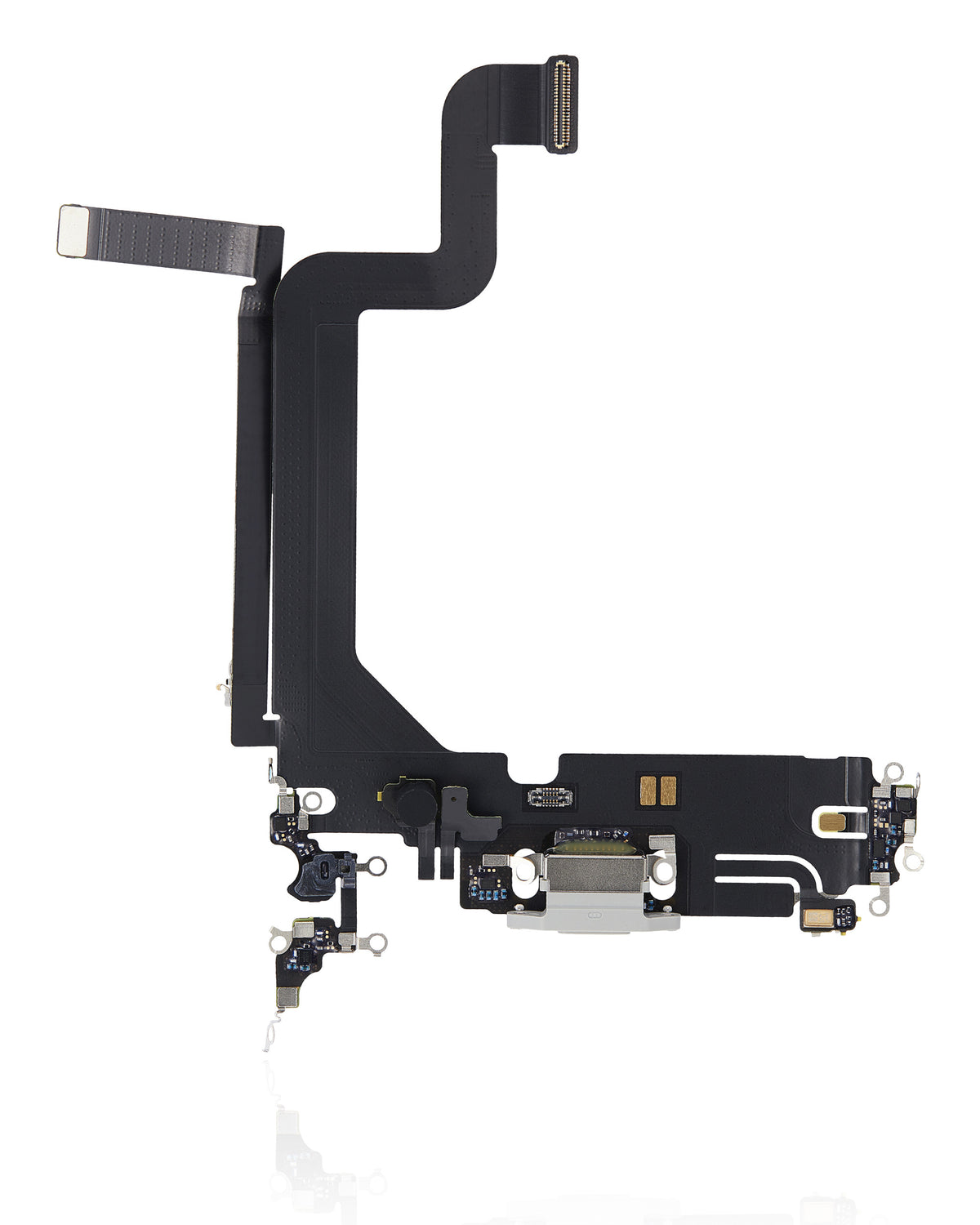 SILVER CHARGING PORT FLEX CABLE COMPATIBLE WITH IPHONE 14 PRO MAX