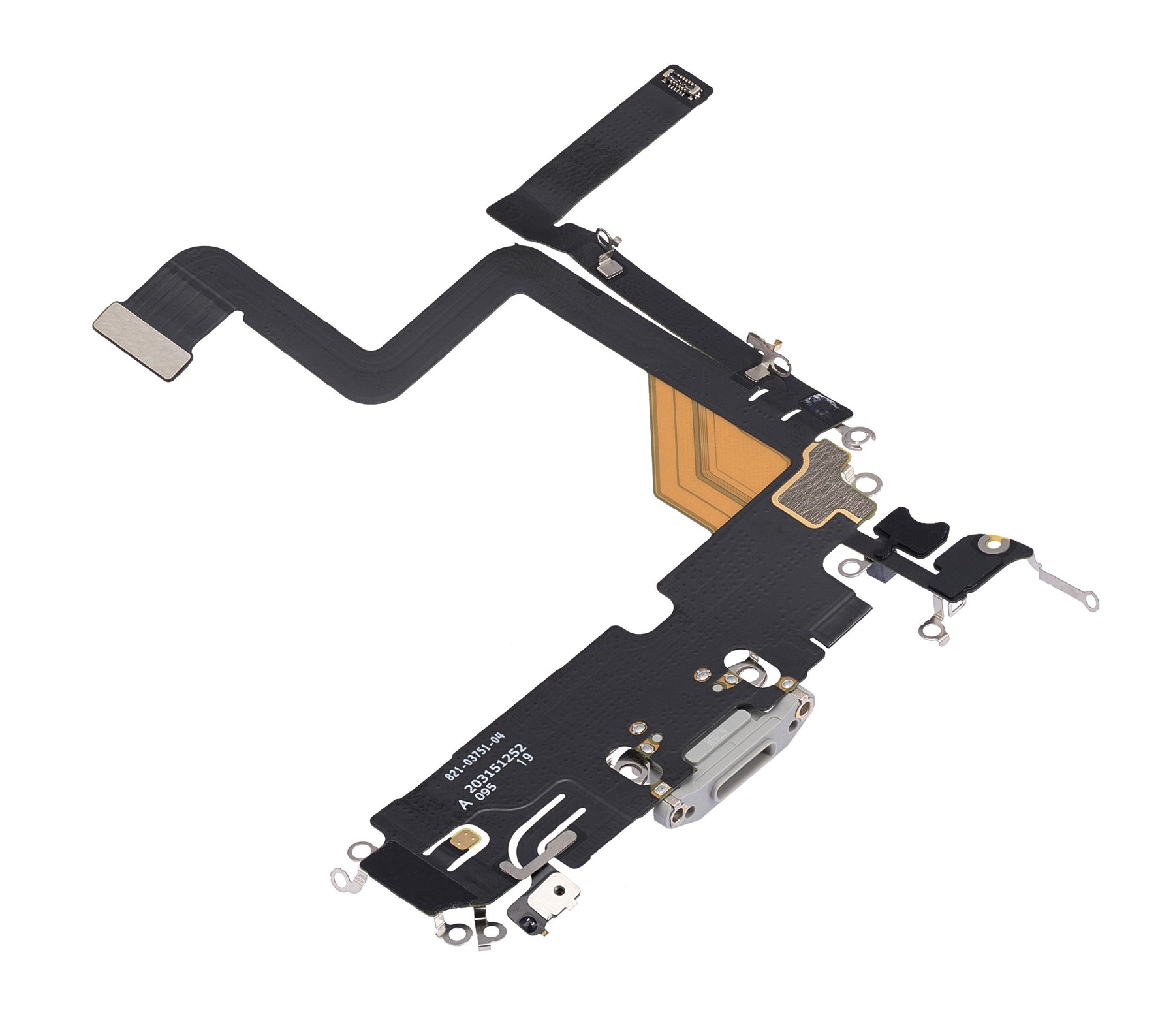 SILVER CHARGING PORT FLEX CABLE COMPATIBLE WITH IPHONE 14 PRO