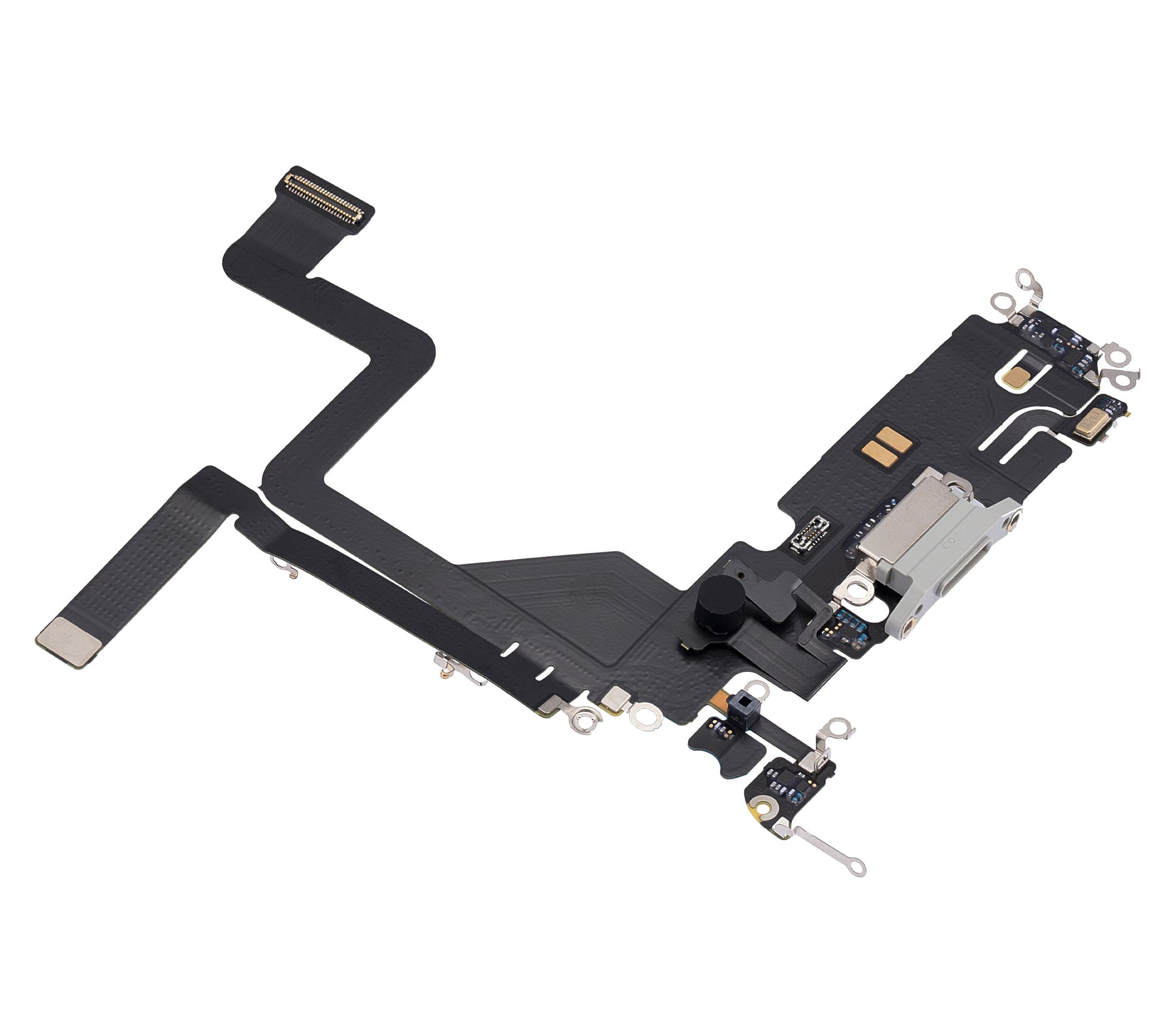 SILVER CHARGING PORT FLEX CABLE COMPATIBLE WITH IPHONE 14 PRO