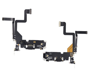 SPACE BLACK CHARGING PORT FLEX CABLE COMPATIBLE WITH IPHONE 14 PRO